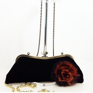 NW Angele🌰Brown Velvet Evening Bag | Shouldet Bag | Clutch